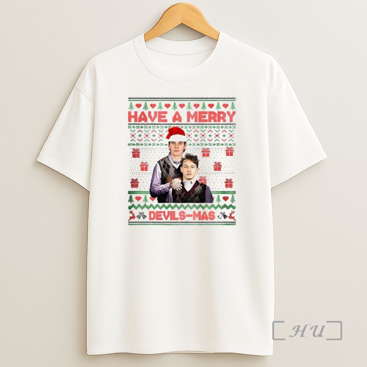 Officials Jack Hughes Luke Hughes New Jersey Ice Hockey Have A Merry Devils Mas Premium Shirt Sweatshirt Tee