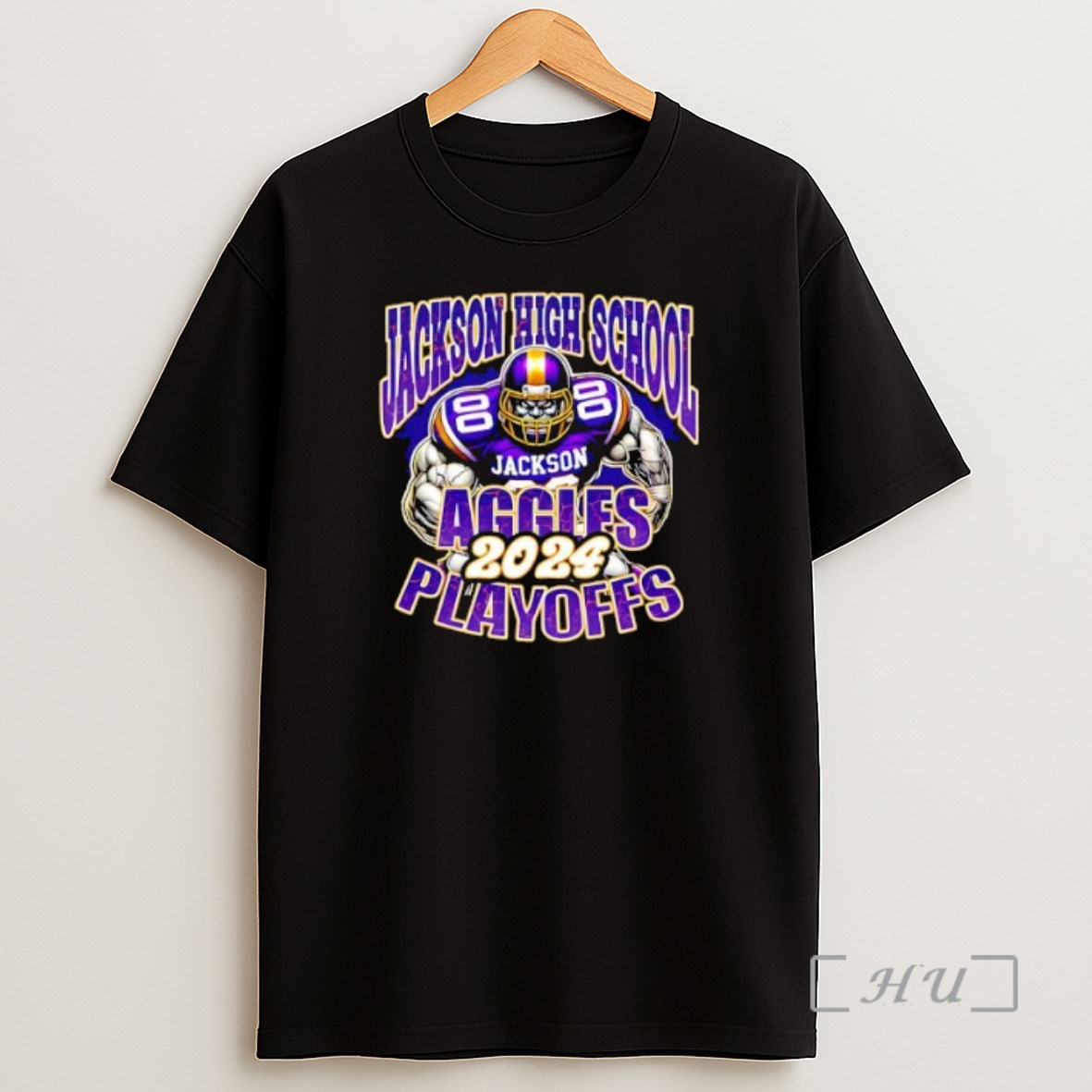 Officials Jackson High School Aggies Playoffs 2025 Mascot Hulk Premium Shirt Sweatshirt Tee