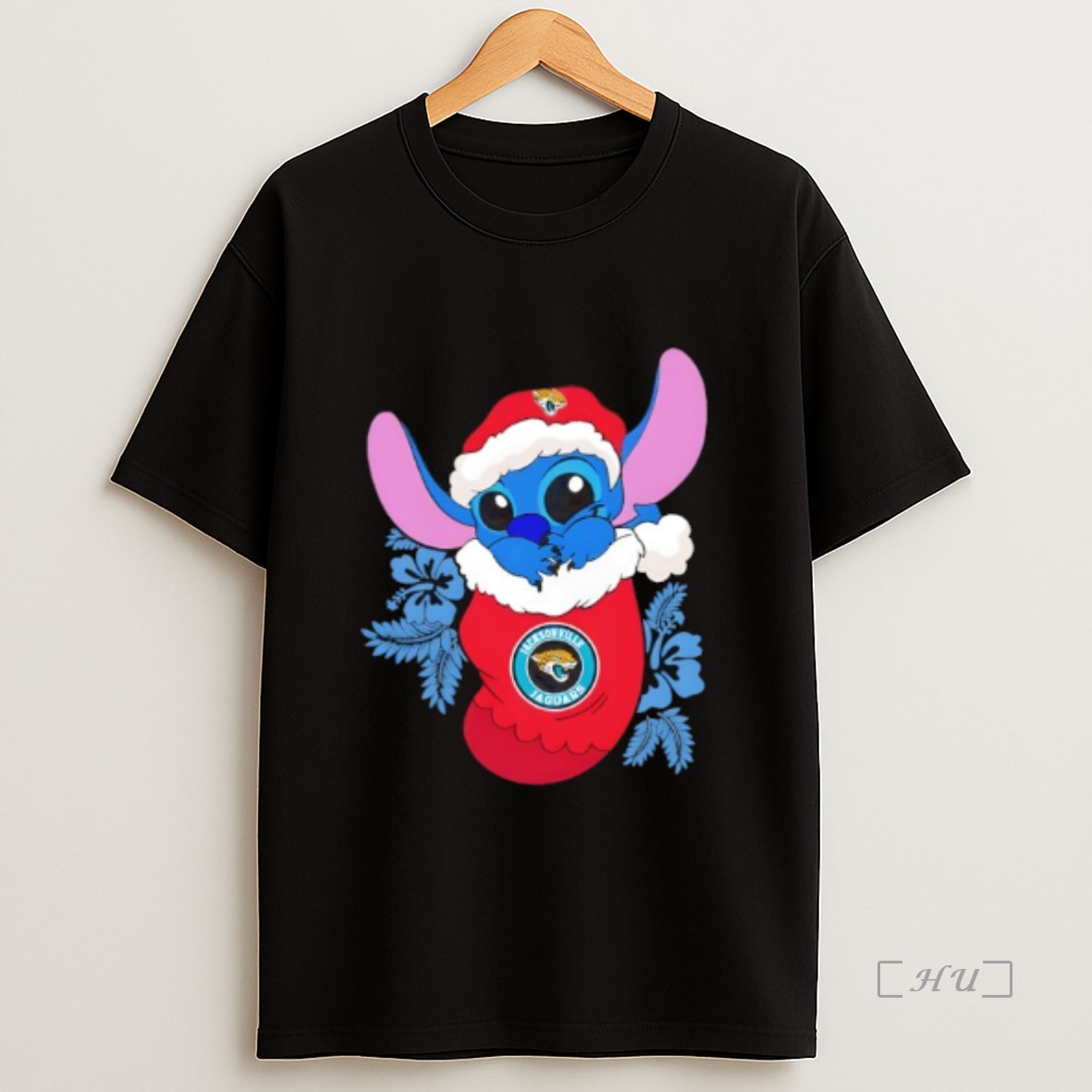 Officials Jacksonville Jaguars Christmas Stitch In The Sock Funny Disney Premium Shirt Sweatshirt Tee