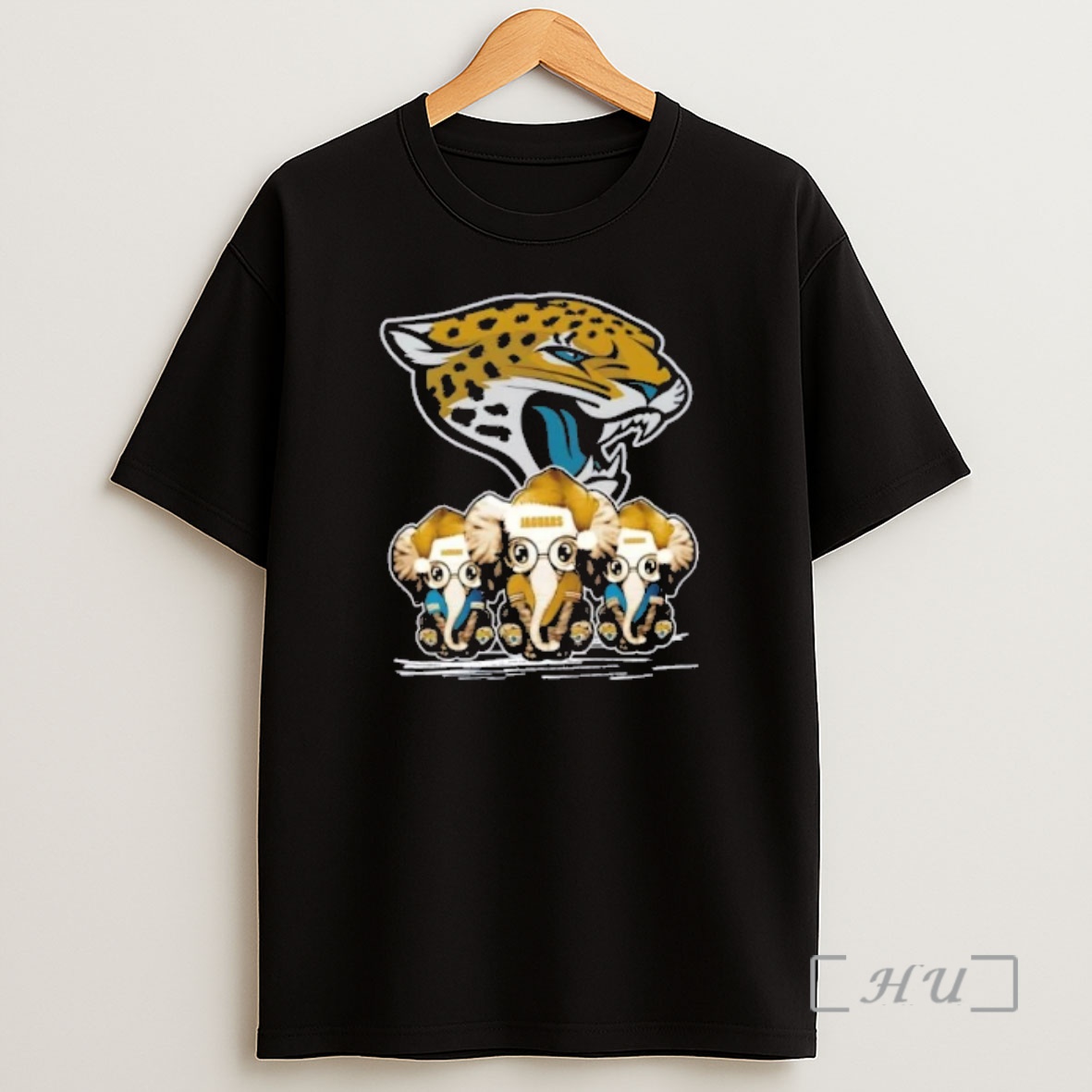 Officials Jacksonville Jaguars X Elephants Santa Hat Merry Christmas Premium Shirt Sweatshirt Tee