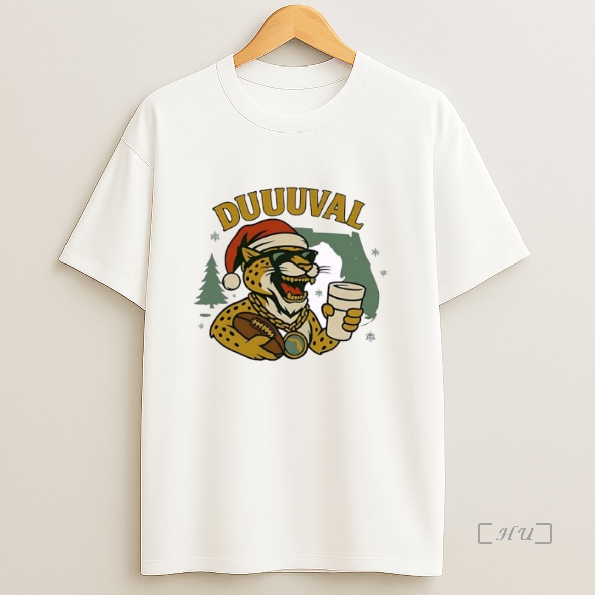 Officials Jacksonville Mascot Hat Santa Personalized Ornaments White Premium Shirt Sweatshirt Tee