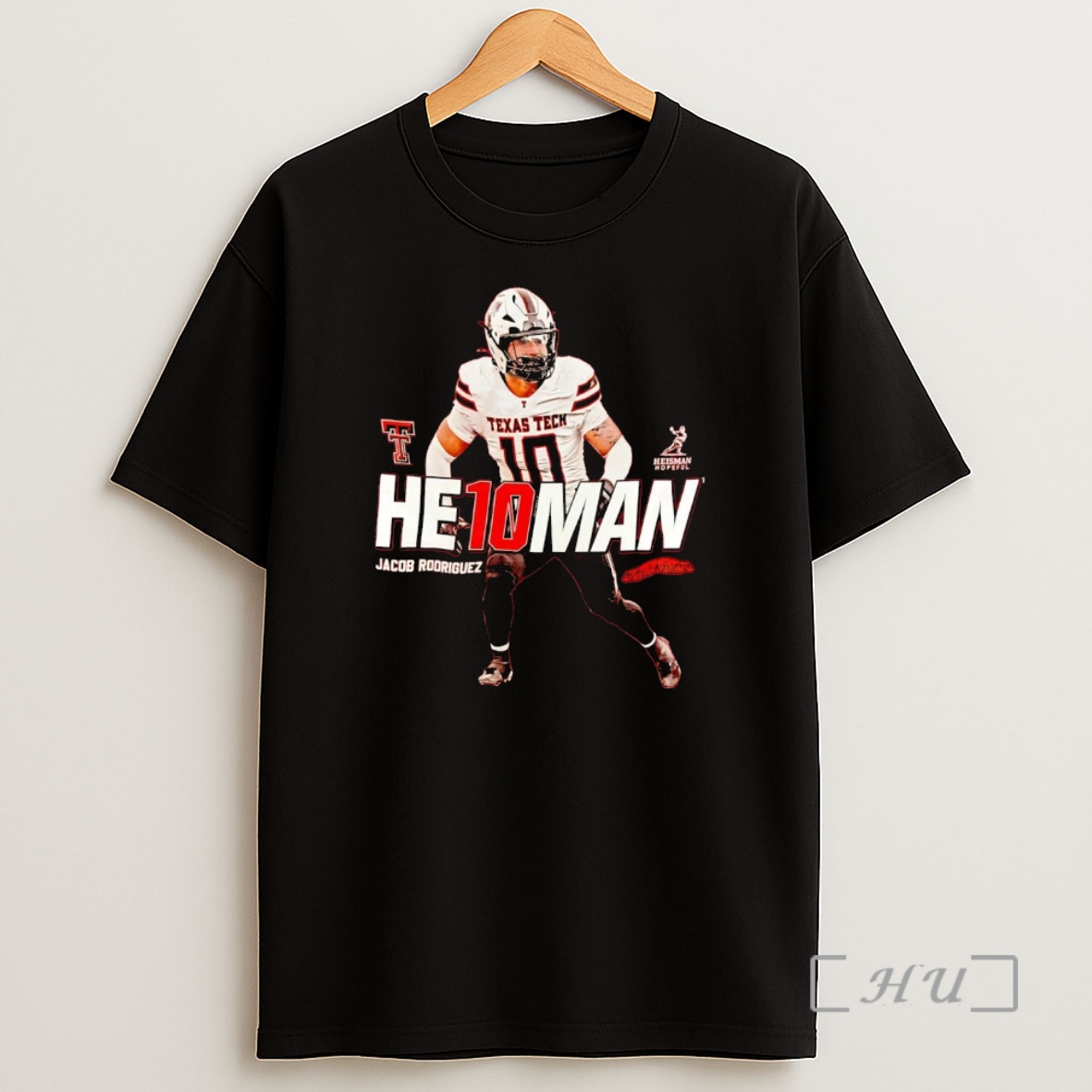 Officials Jacob Rodriguez He10man Heisman Texas Tech Red Raider Premium Shirt Sweatshirt Tee