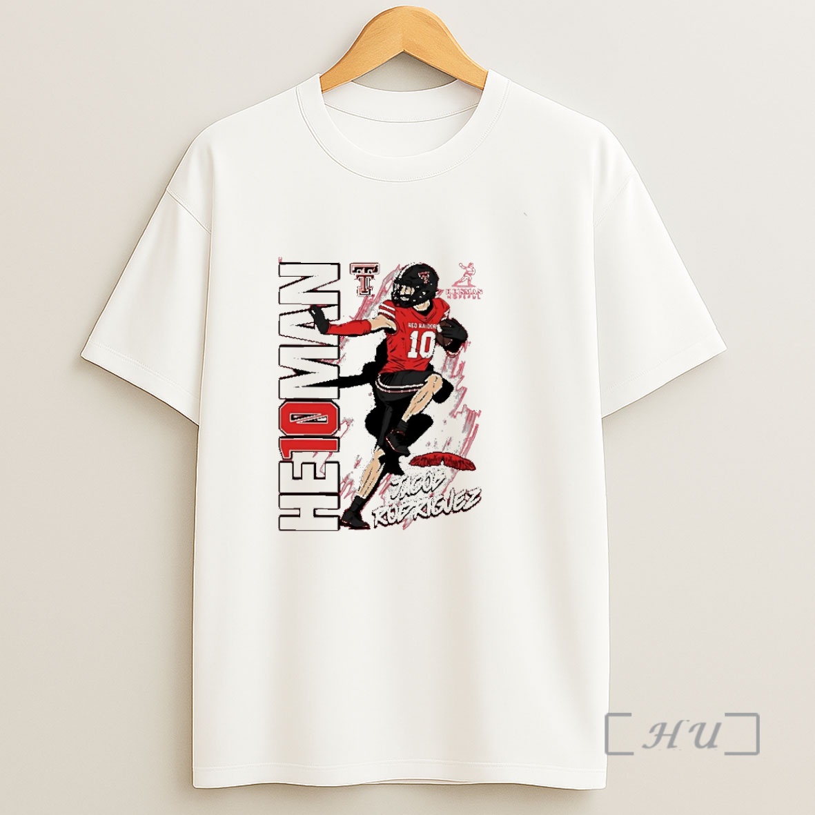 Officials Jacob Rodriguez He10man Heisman Texas Tech Red Raiders Premium Shirt Sweatshirt Tee