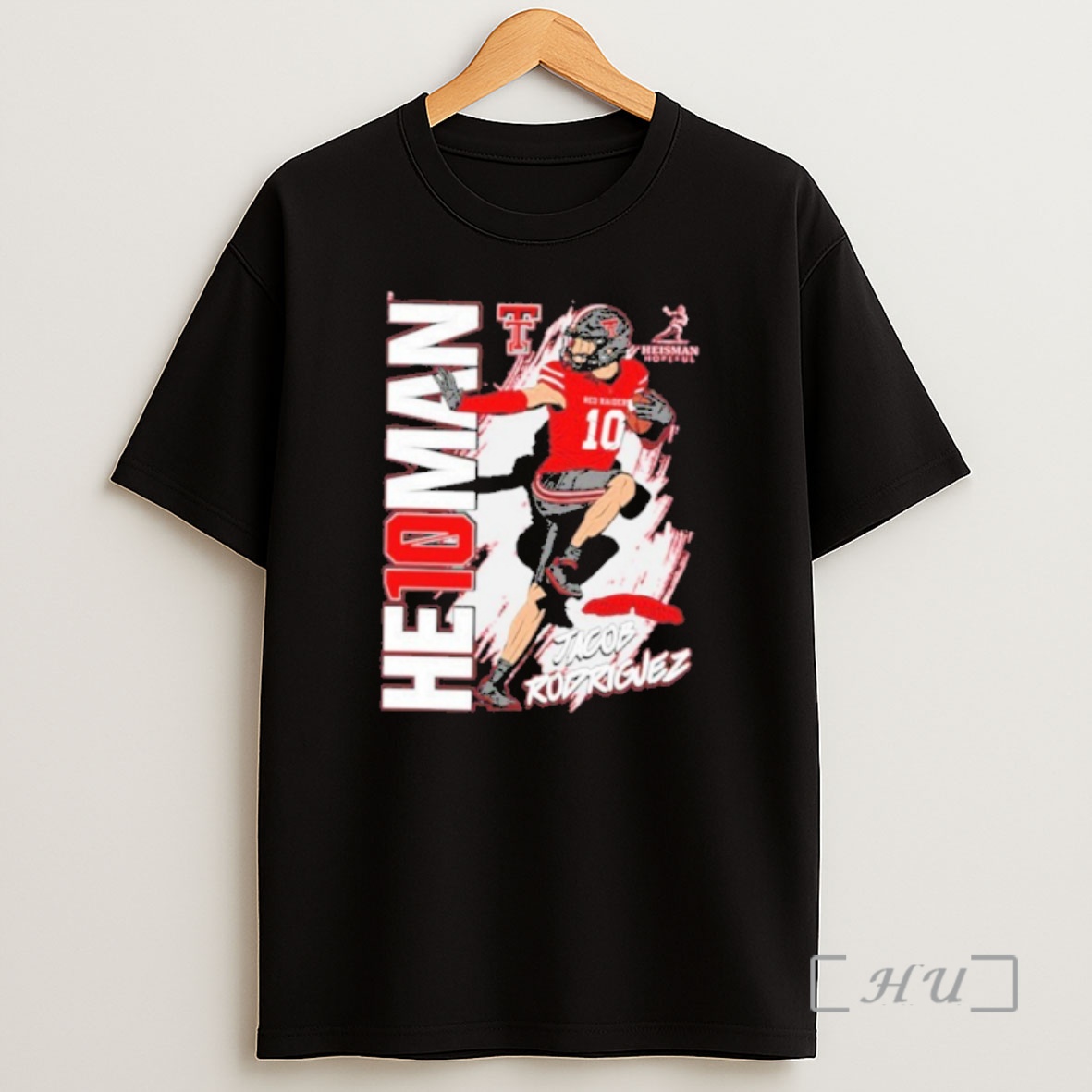 Officials Jacob Rodriguez Texas Tech Red Raiders Heisman Stance Premium Shirt Sweatshirt Tee