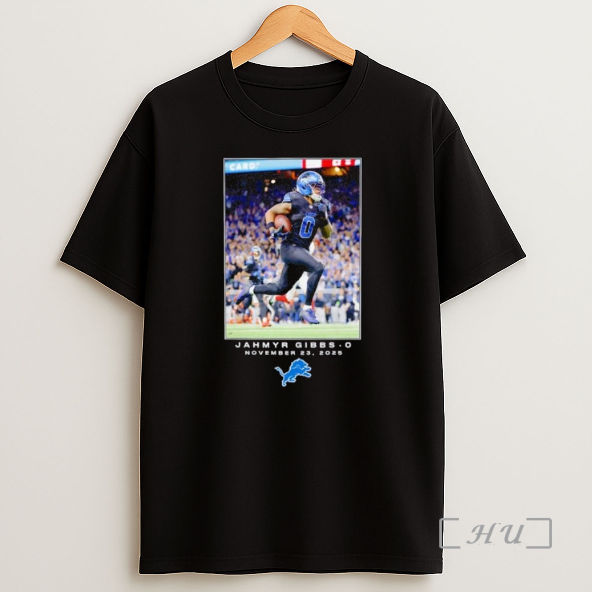 Officials Jahmyr Gibbs Detroit Lions 2025 Nfl Flash Features Week 12 Big Tall Ornaments Premium Shirt Sweatshirt Tee