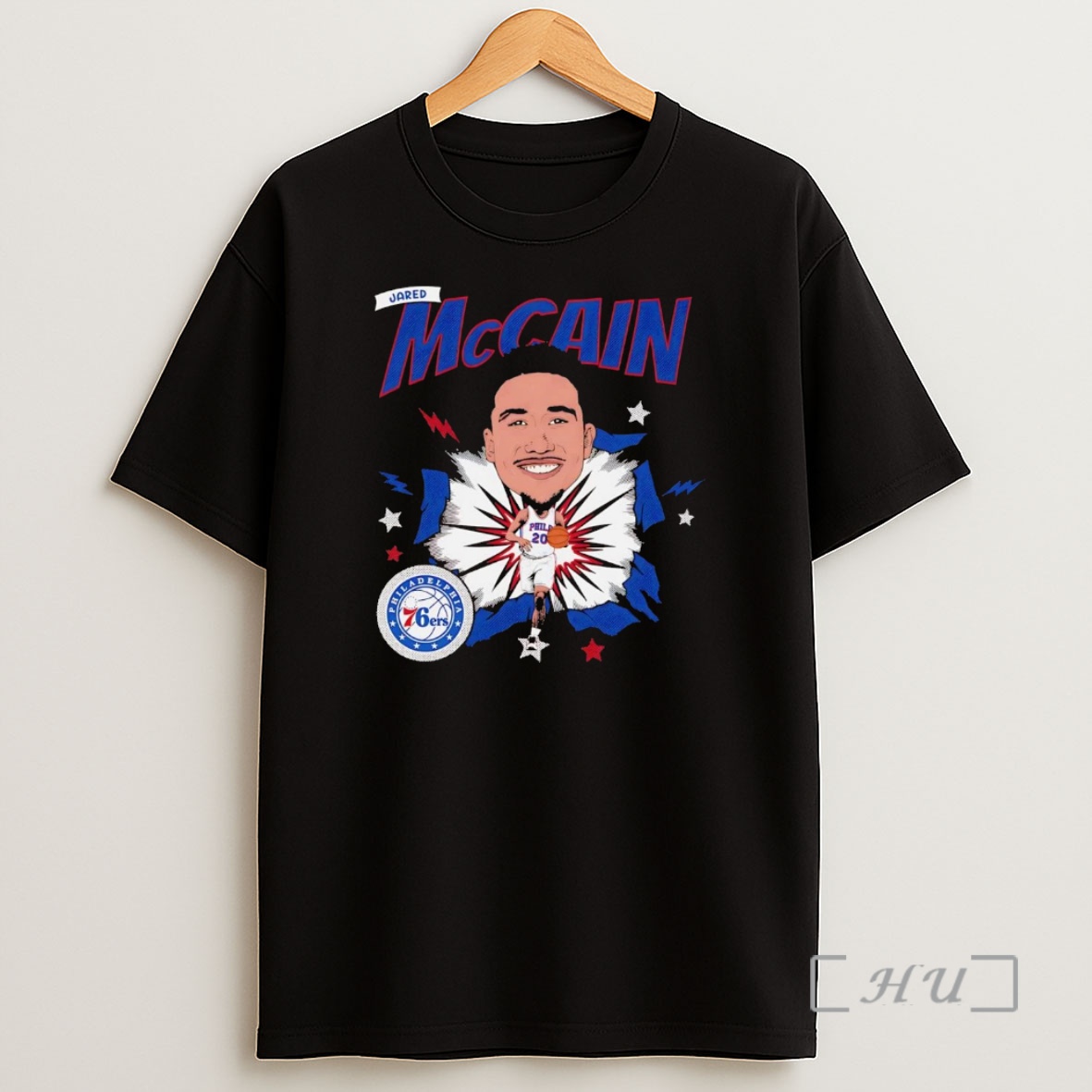 Officials Jared Mccain Big Head Caricature Philadelphia 76ers Premium Shirt Sweatshirt Tee