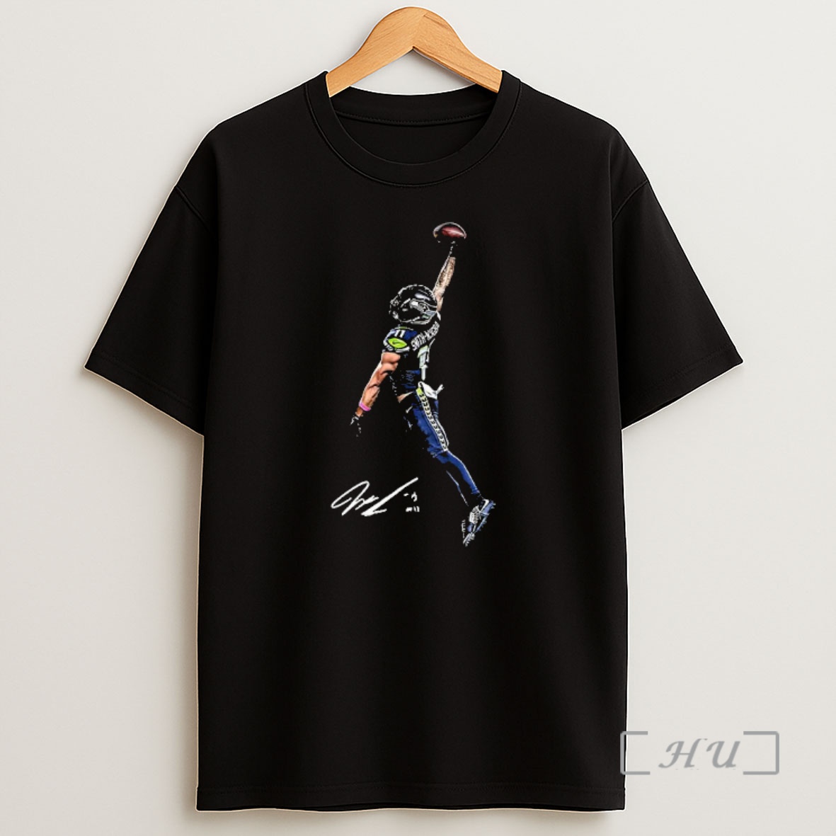 Officials Jaxon Smith Njigba Seattle Seahawks Football Wide Receiver Posterized Signature Premium Shirt Sweatshirt Tee