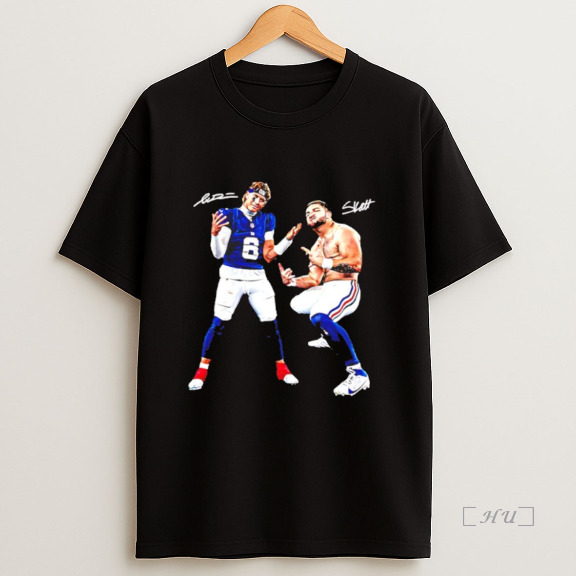 Officials Jaxson Dart And Cam Skattebo New York Giants Aura Signature Premium Shirt Sweatshirt Tee