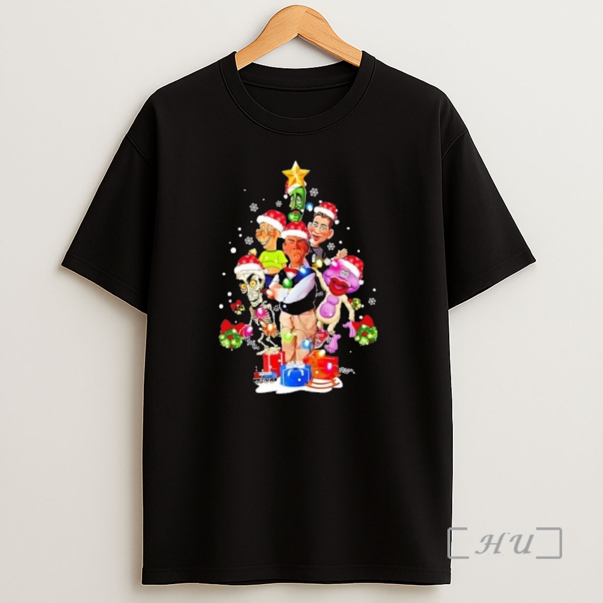 Officials Jeff Dunham All Puppets Christmas Tree Premium Shirt Sweatshirt Tee