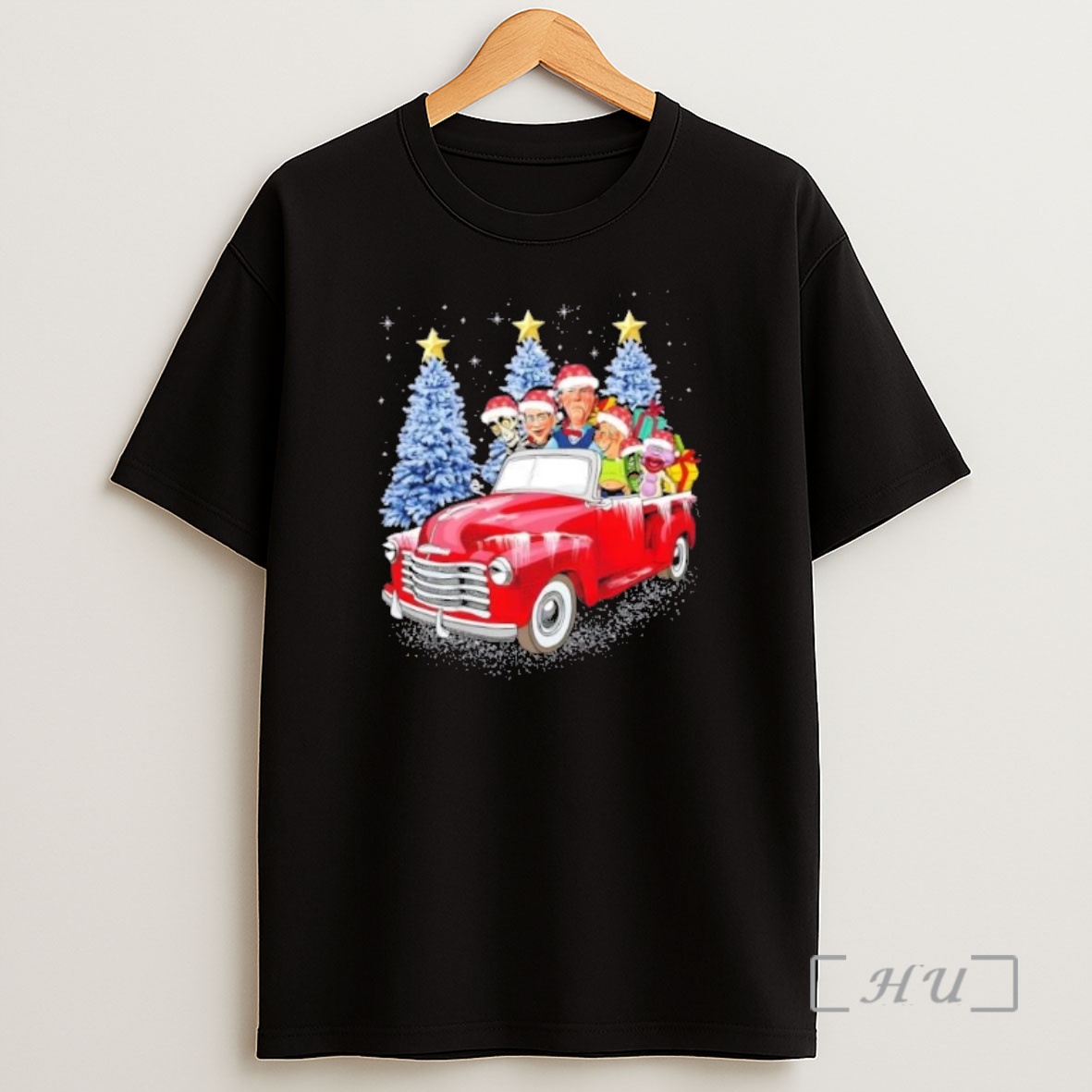 Officials Jeff Dunham All Puppets Driving Car Christmas Tree Premium Shirt Sweatshirt Tee