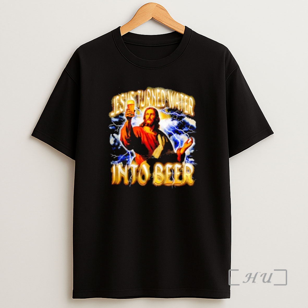 Officials Jesus Turned Water Into Beer Graphic Premium Shirt Sweatshirt Tee