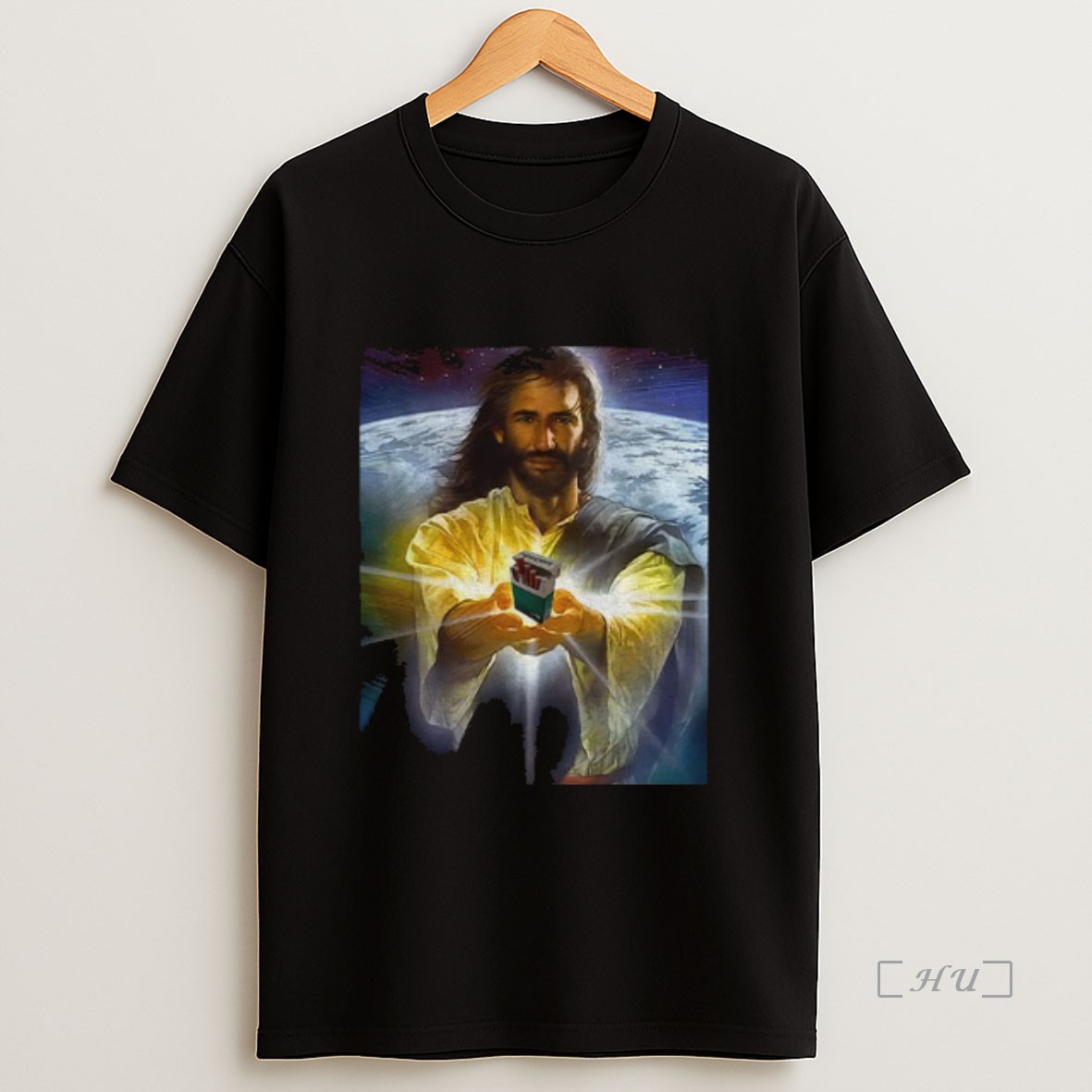 Officials Jesus Holding Cigarettes Funny Meme Premium Shirt Sweatshirt Tee