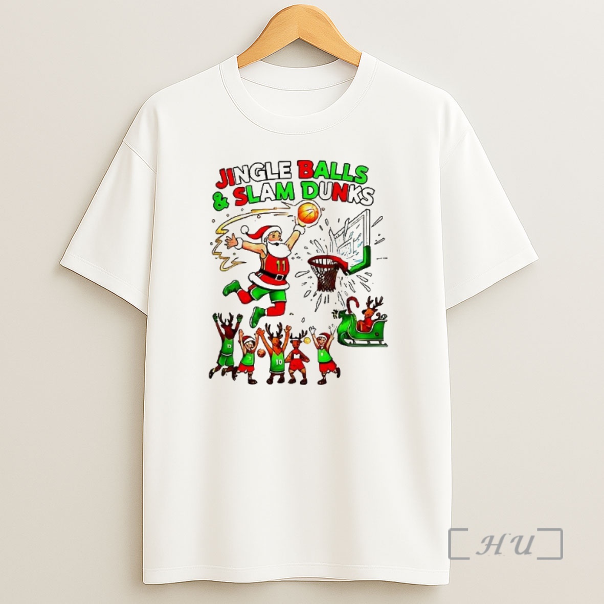 Officials Jingle Balls And Slam Dunks Christmas Premium Shirt Sweatshirt Tee