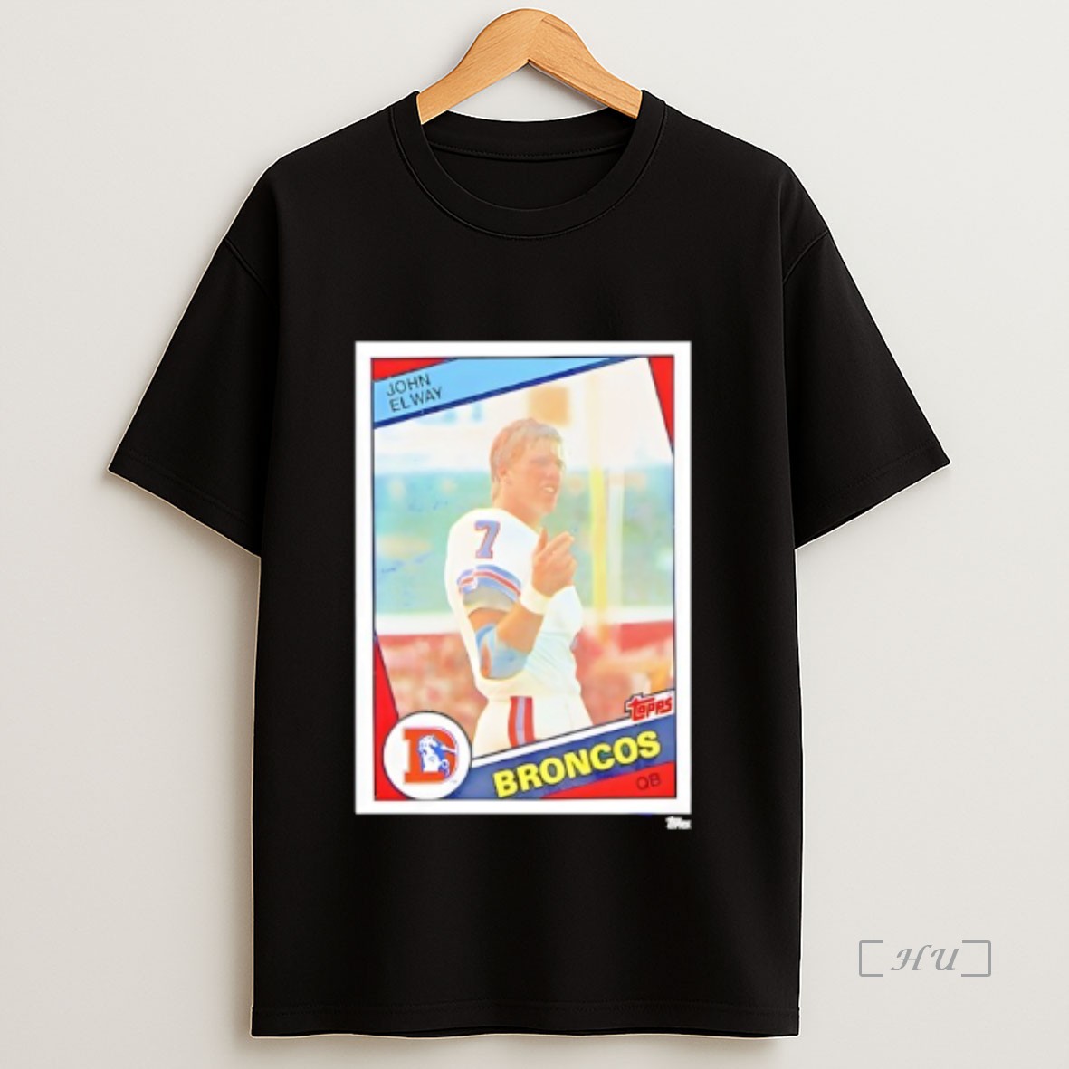 Officials John Elway Denver Broncos Fottball Trading Card Premium Shirt Sweatshirt Tee 1