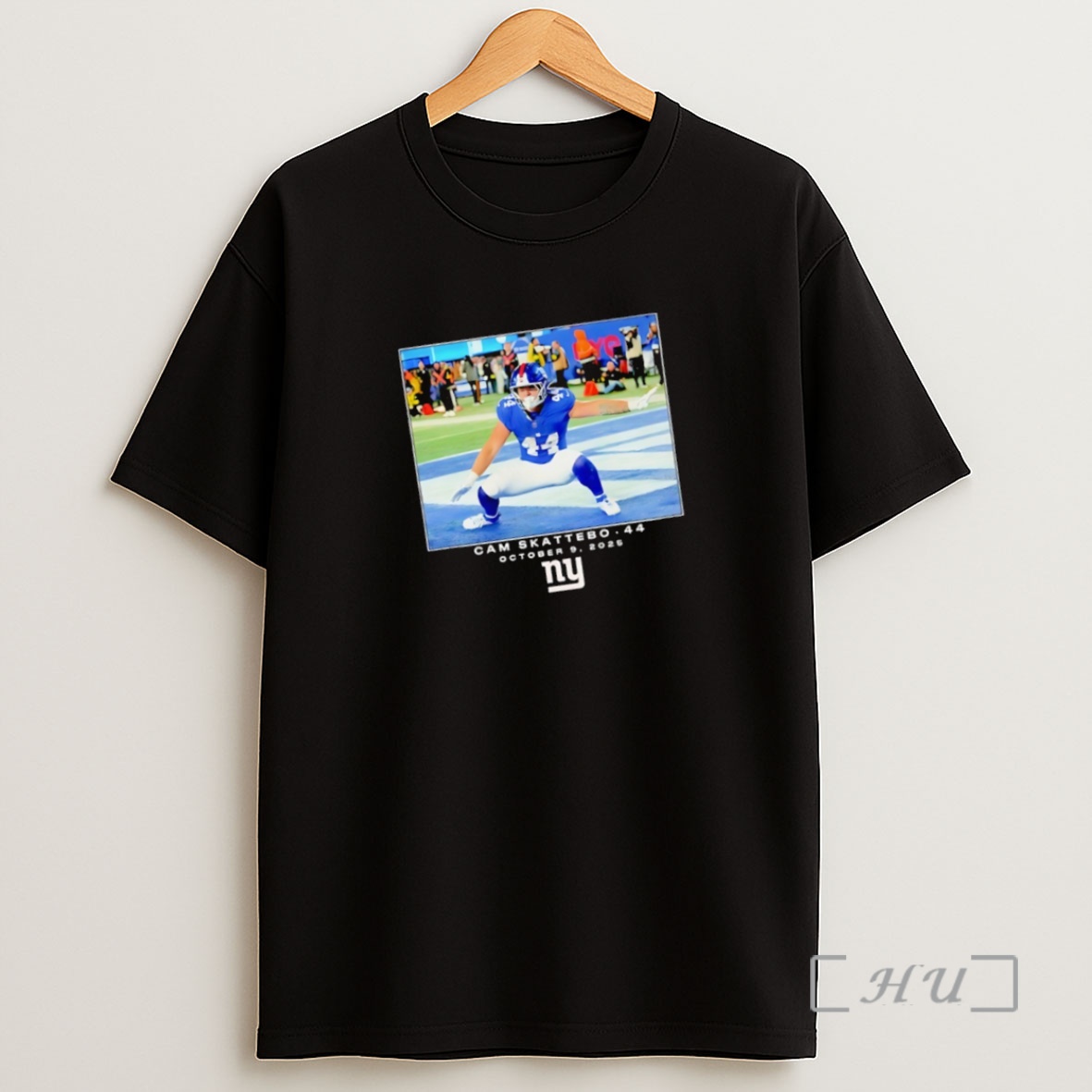 Officials John Michael Schmitz Wearing Cam Skattobo 44 Giants October 9 2025 Moment Premium Shirt Sweatshirt Tee