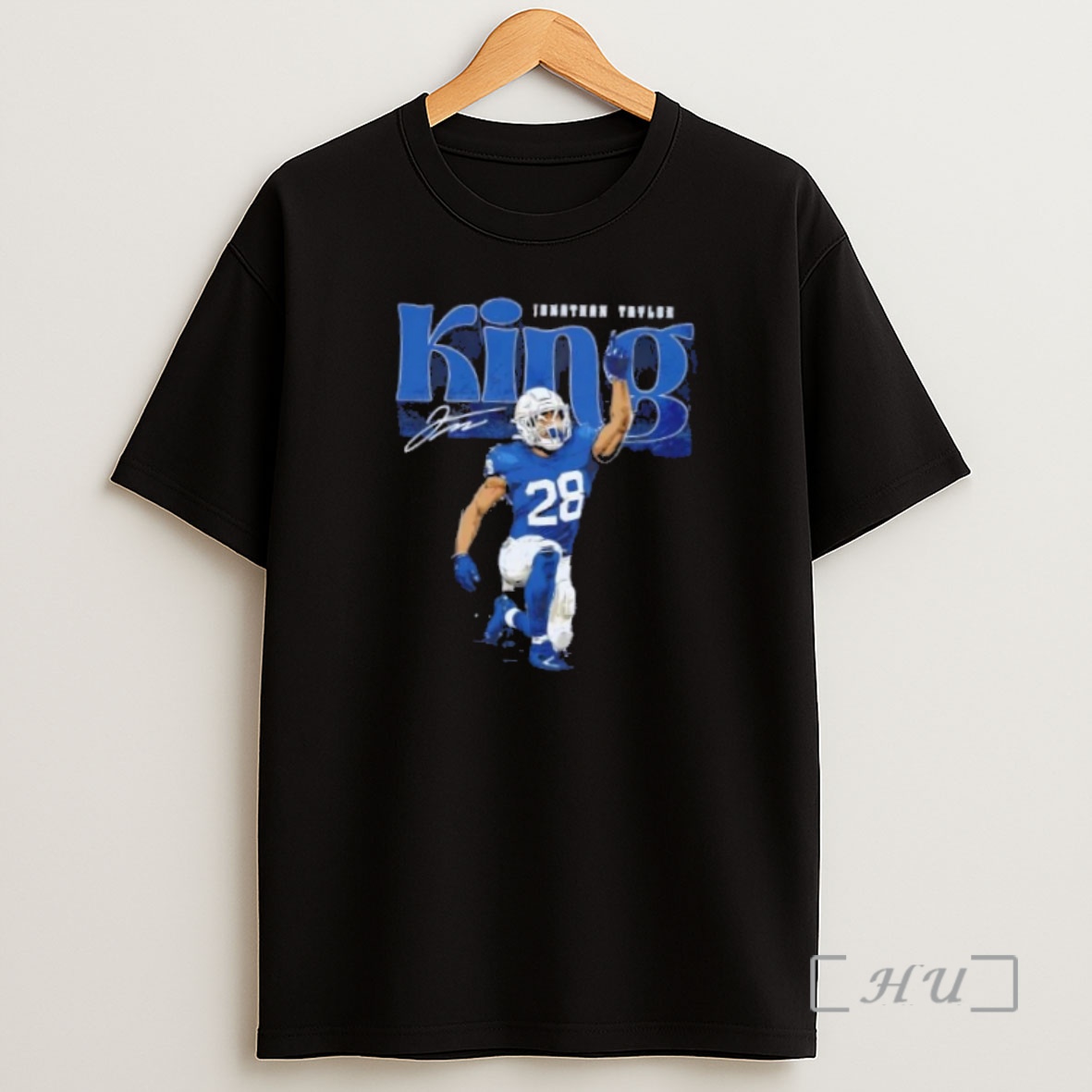 Officials Jonathan Taylor Indianapolis Colts King Football Signature Premium Shirt Sweatshirt Tee