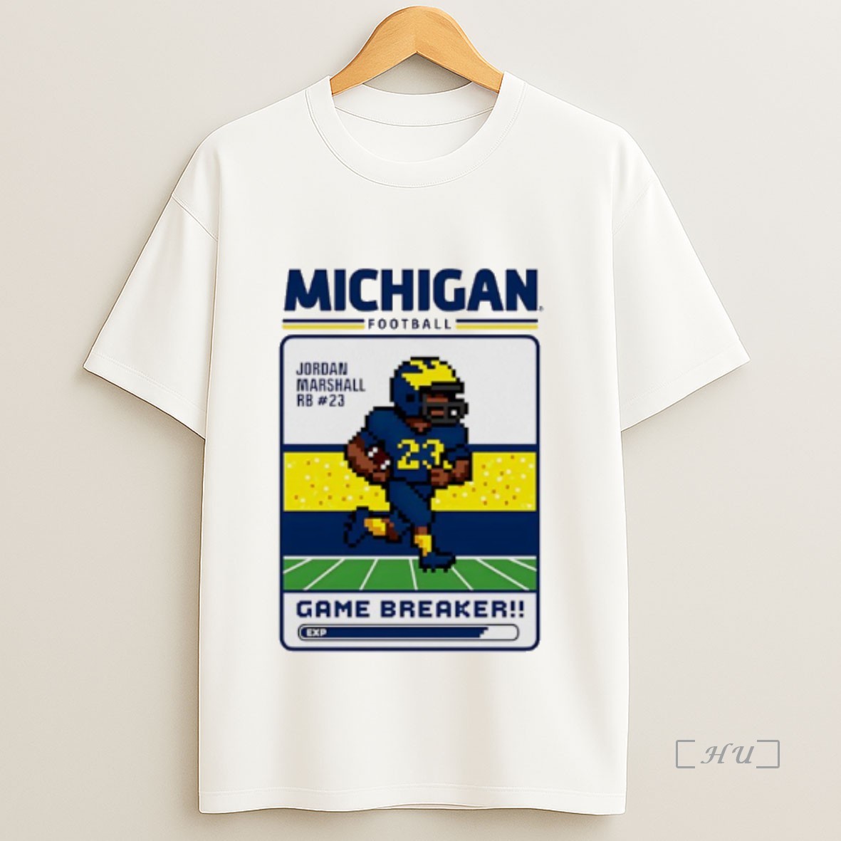 Officials Jordan Marshall Michigan Wolverines Game Breaker 8 Bit Premium Shirt Sweatshirt Tee
