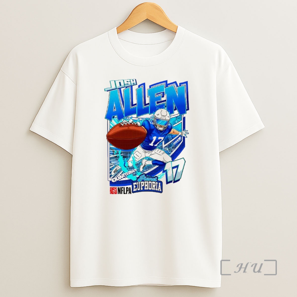 Officials Josh Allen Buffalo Bills Football Quarterback Number 17 Goooo Cartoon Premium Shirt Sweatshirt Tee