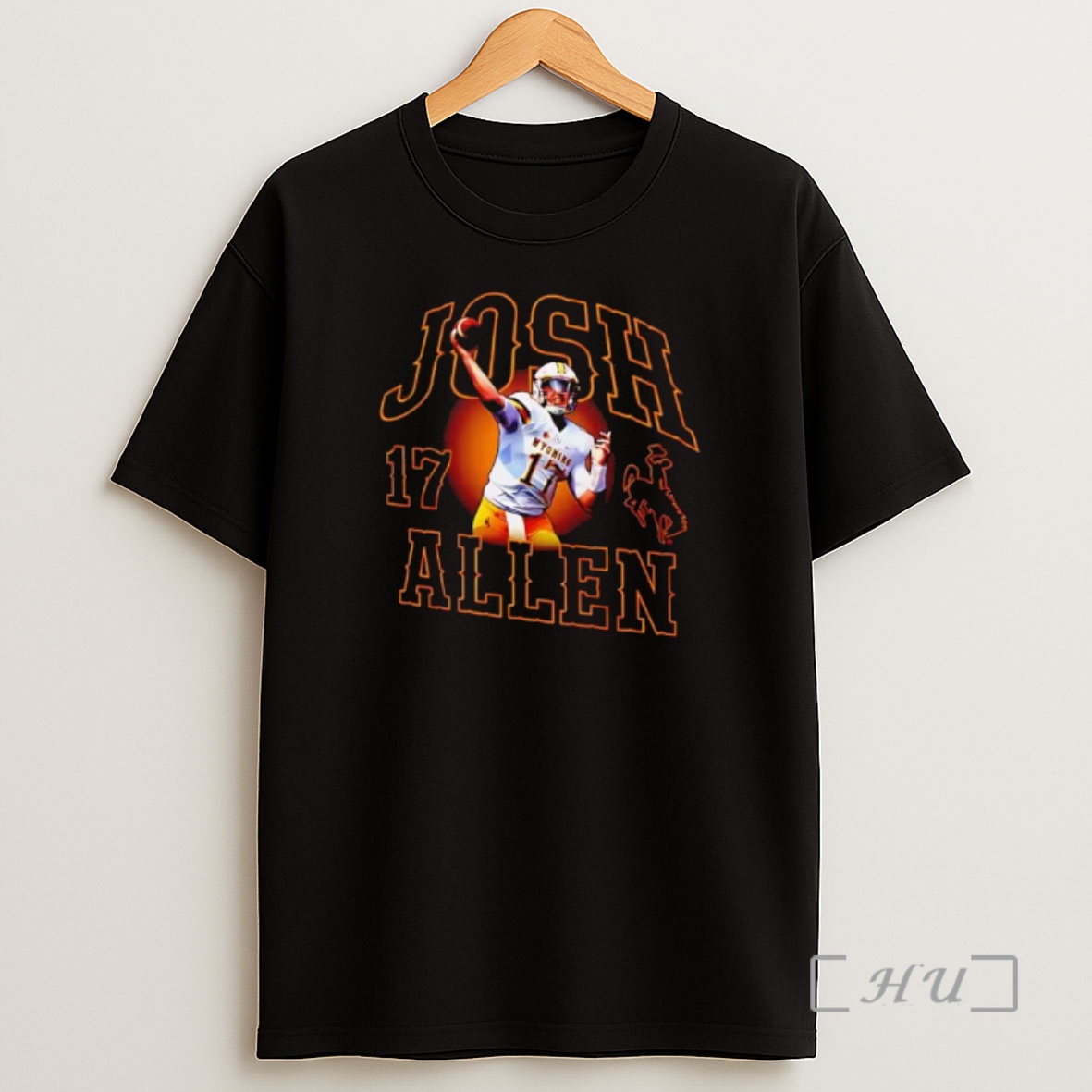 Officials Josh Allen Wyoming Cowboys 17 Logo Premium Shirt Sweatshirt Tee