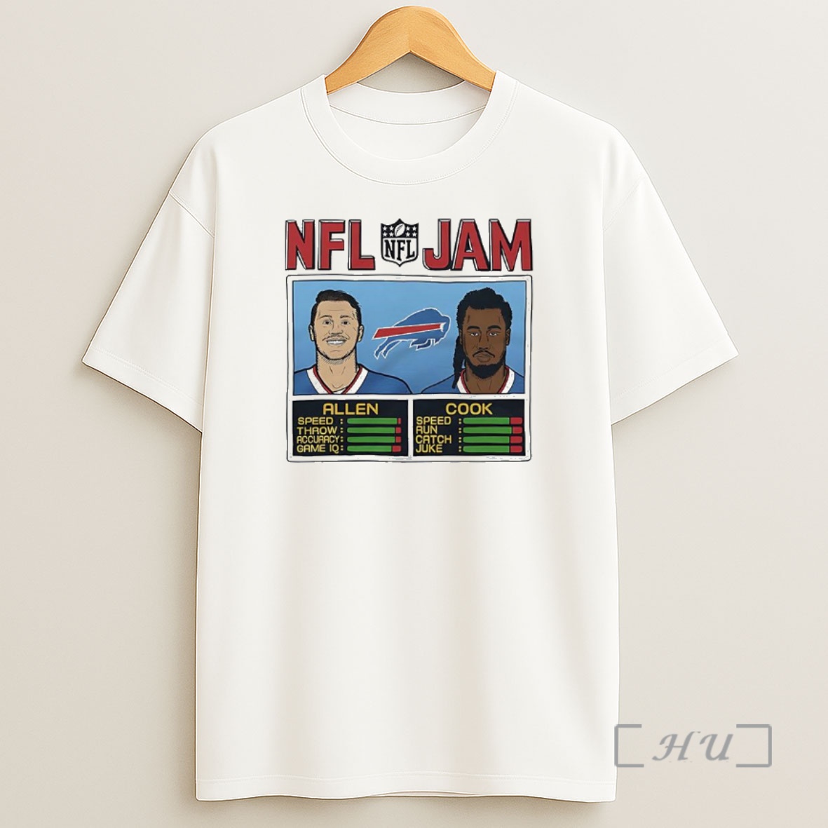 Officials Josh Allen And James Cook Buffalo Bills Nfl Jam Classic Video Game Premium Shirt Sweatshirt Tee