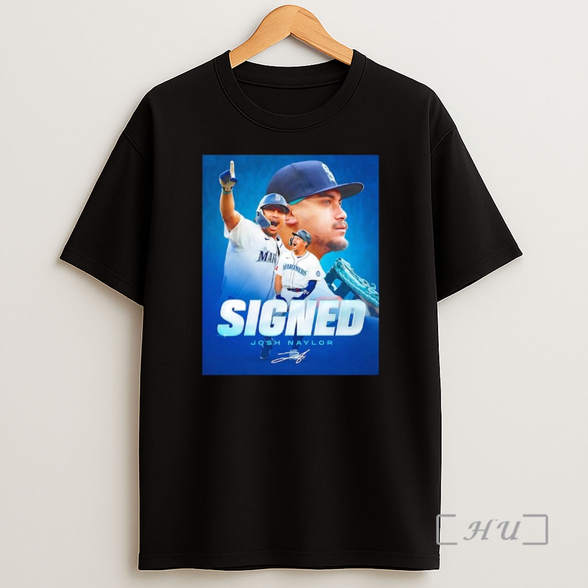 Officials Josh Naylor Signed Seattle Mariners Premium Shirt Sweatshirt Tee