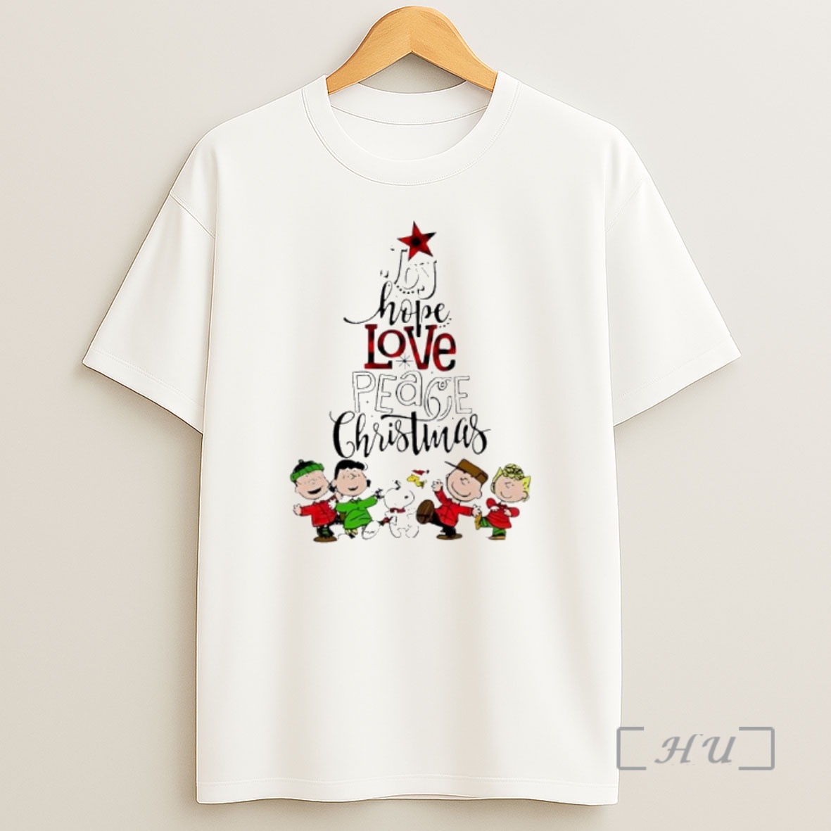 Officials Joy Hope Love Peace Christmas Peanuts Comic Premium Shirt Sweatshirt Tee
