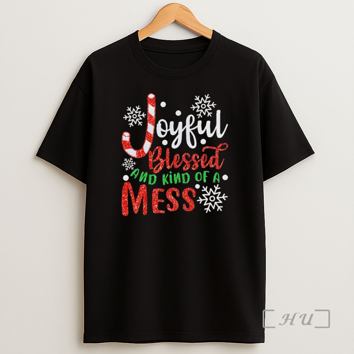 Officials Joyful Blessed And Kind Of A Mess Christmas Premium Shirt Sweatshirt Tee
