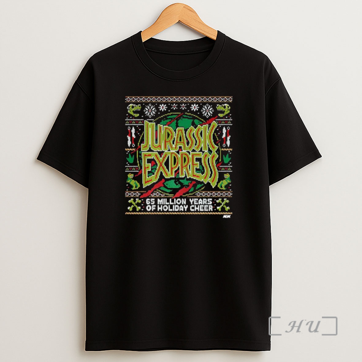 Officials Jurassic Express 65 Million Years Of Holiday Cheer Premium Shirt Sweatshirt Tee