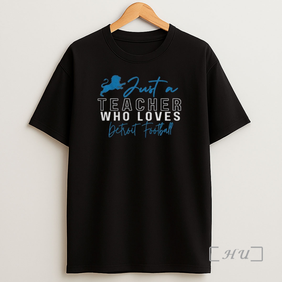 Officials Just A Teacher Who Loves Detroit Lions Football Premium Shirt Sweatshirt Tee