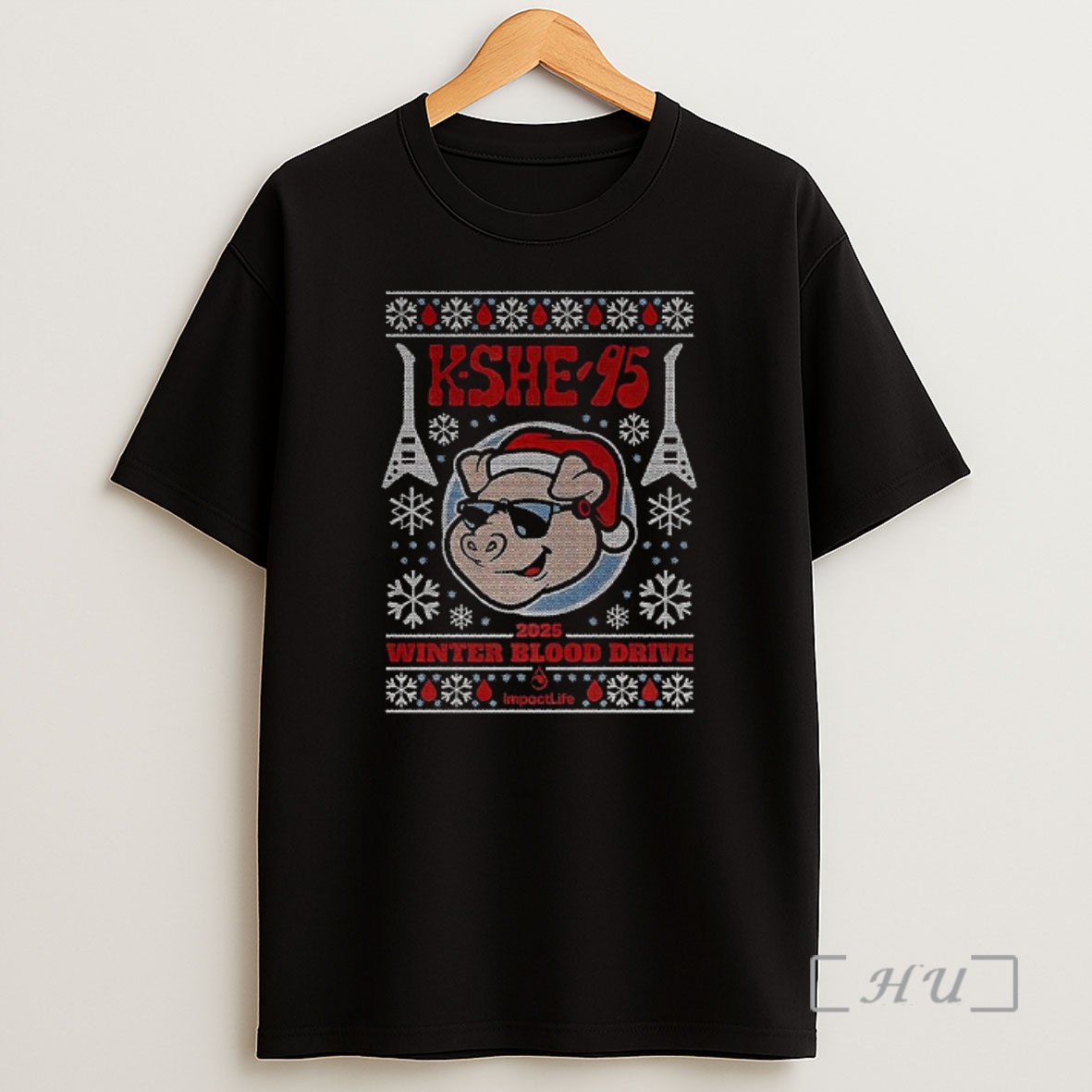 Officials K She 95 2025 Winter Blood Drive Ugly Christmas Premium Shirt Sweatshirt Tee