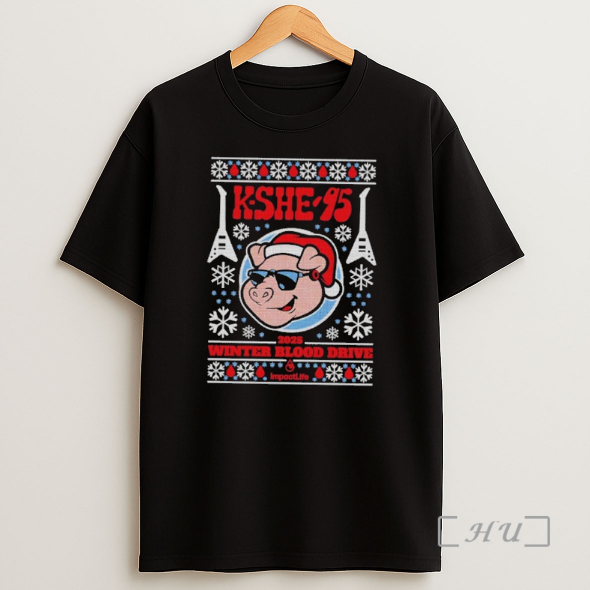 Officials Kshe 95 2025 Winter Blood Drive Ugly Christmas Sweat Premium Shirt Sweatshirt Tee