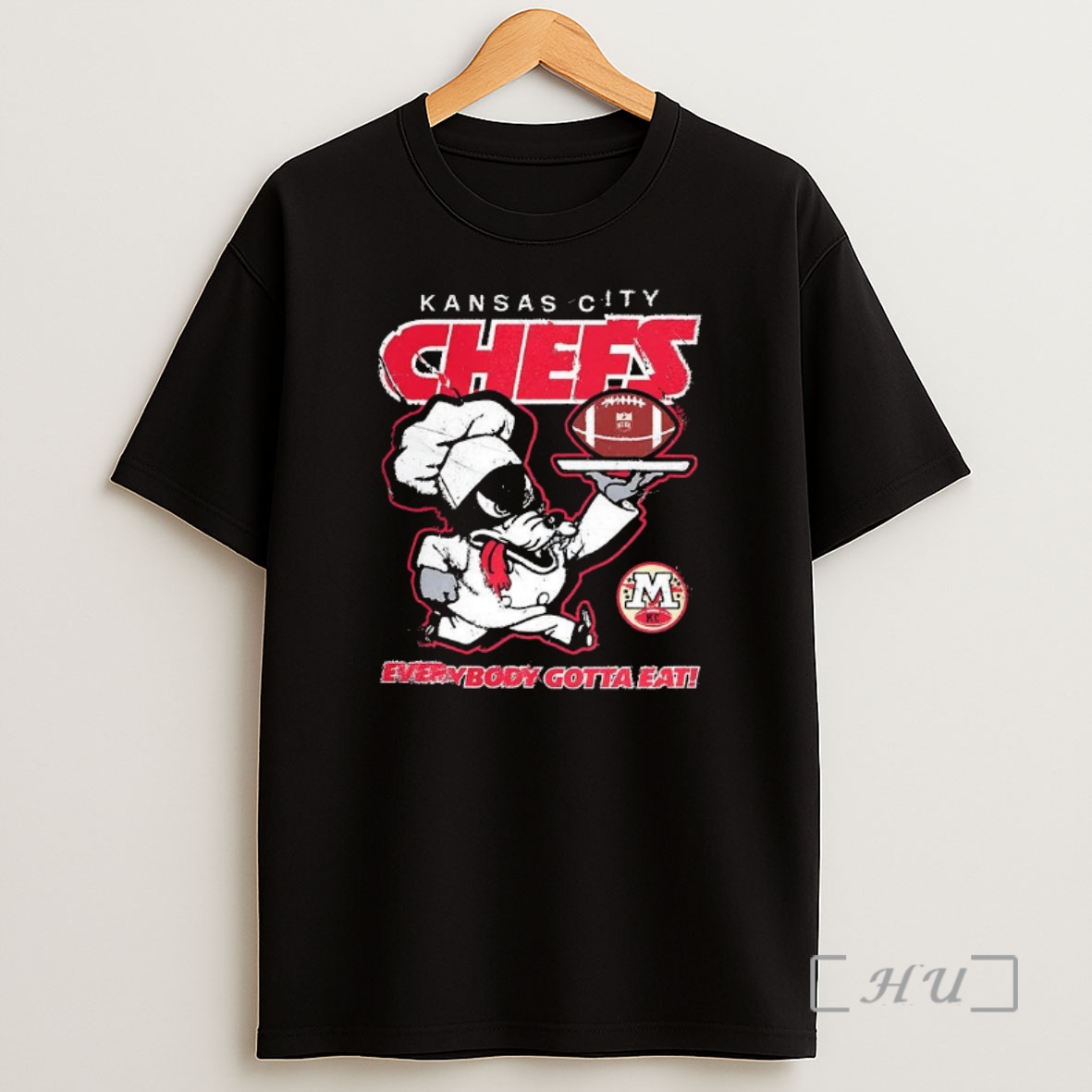 Officials Kansas City Chefs Football Everybody Gotta Eat Mascot Chefs Premium Shirt Sweatshirt Tee