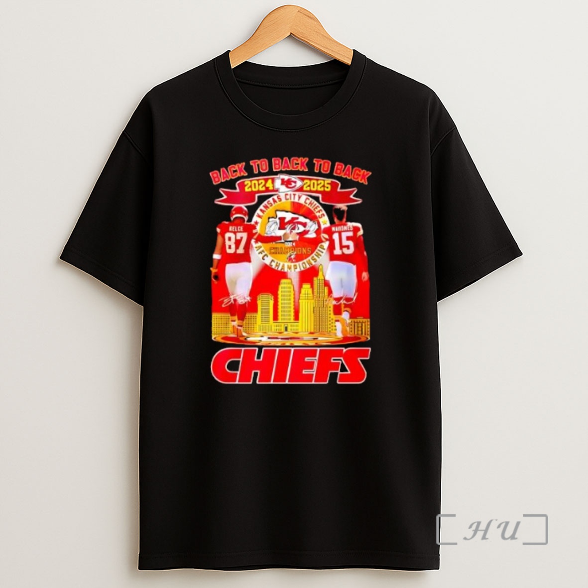 Officials Kansas City Chiefs Afc Champions Back To Back To Back 2024 2025 Premium Shirt Sweatshirt Tee