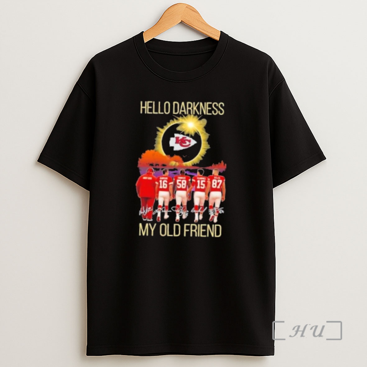 Officials Kansas City Chiefs Andy Reid And Legends Hello Darkness My Old Friend Signatures Premium Shirt Sweatshirt Tee
