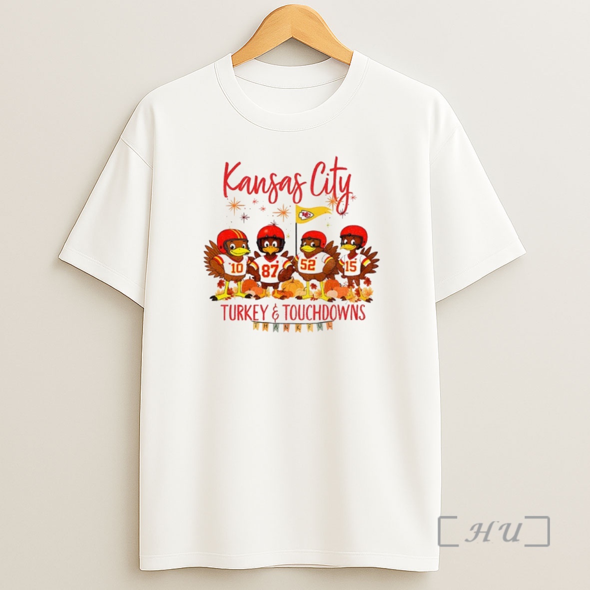 Officials Kansas City Chiefs Football American Football Turkey And Touchdowns Thankful Thanksgiving Premium Shirt Sweatshirt Tee