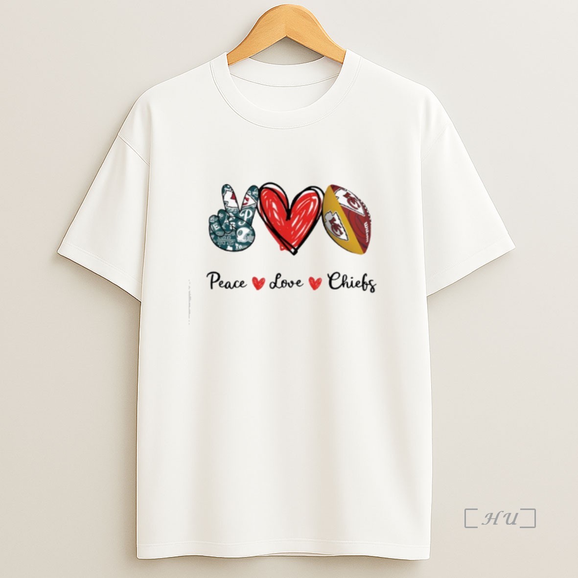 Officials Kansas City Chiefs Football Peace And Love Premium Shirt Sweatshirt Tee