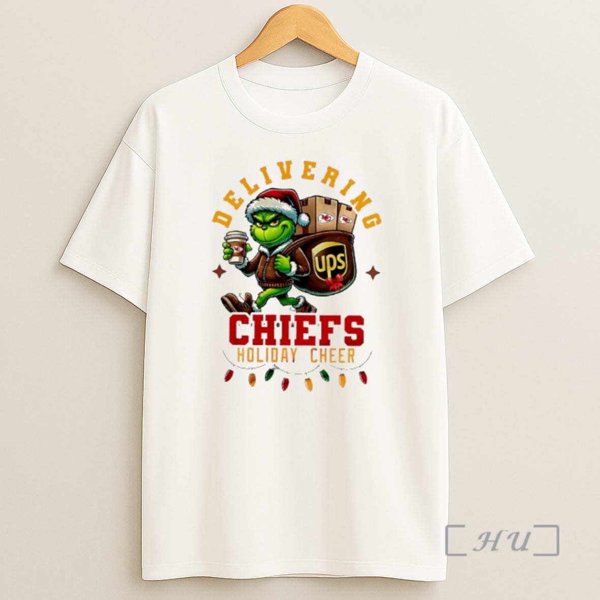 Officials Kansas City Chiefs Grinch Delivering Ups Holiday Cheer Christmas Premium Shirt Sweatshirt Tee