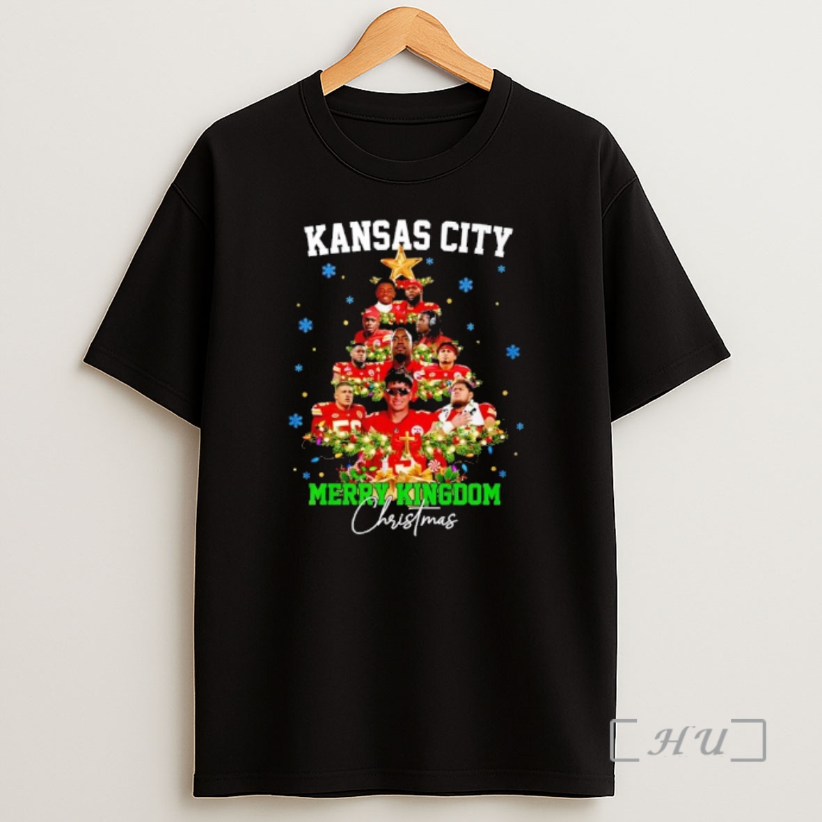 Officials Kansas City Chiefs Merry Kingdom Christmas Trees Graphic Premium Shirt Sweatshirt Tee