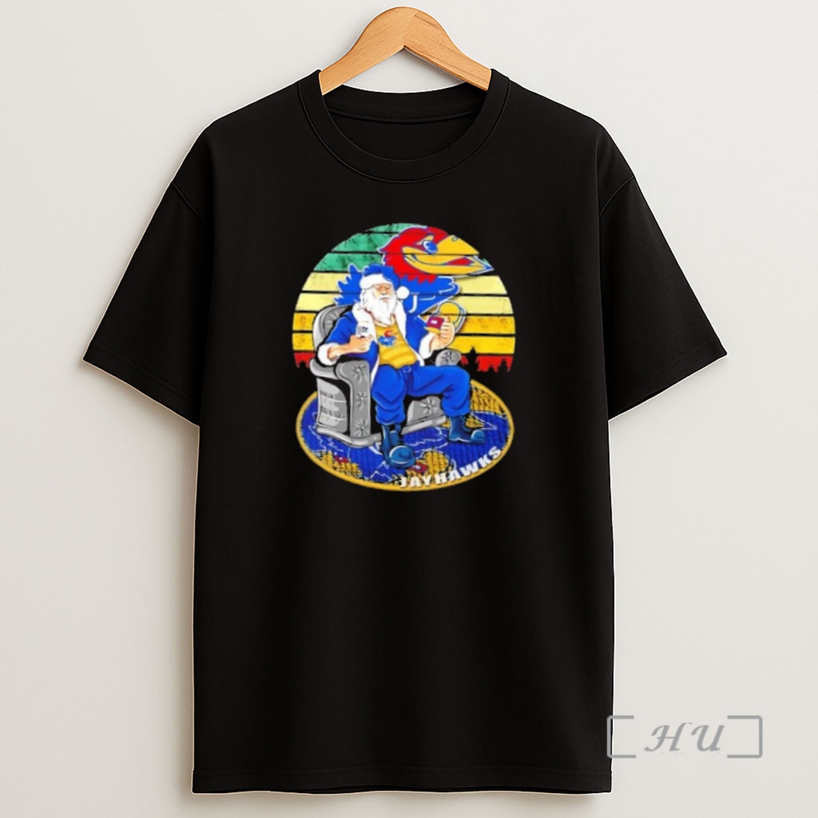 Officials Kansas Jayhawks X Santa Claus Christmas Vintage Premium Shirt Sweatshirt Tee