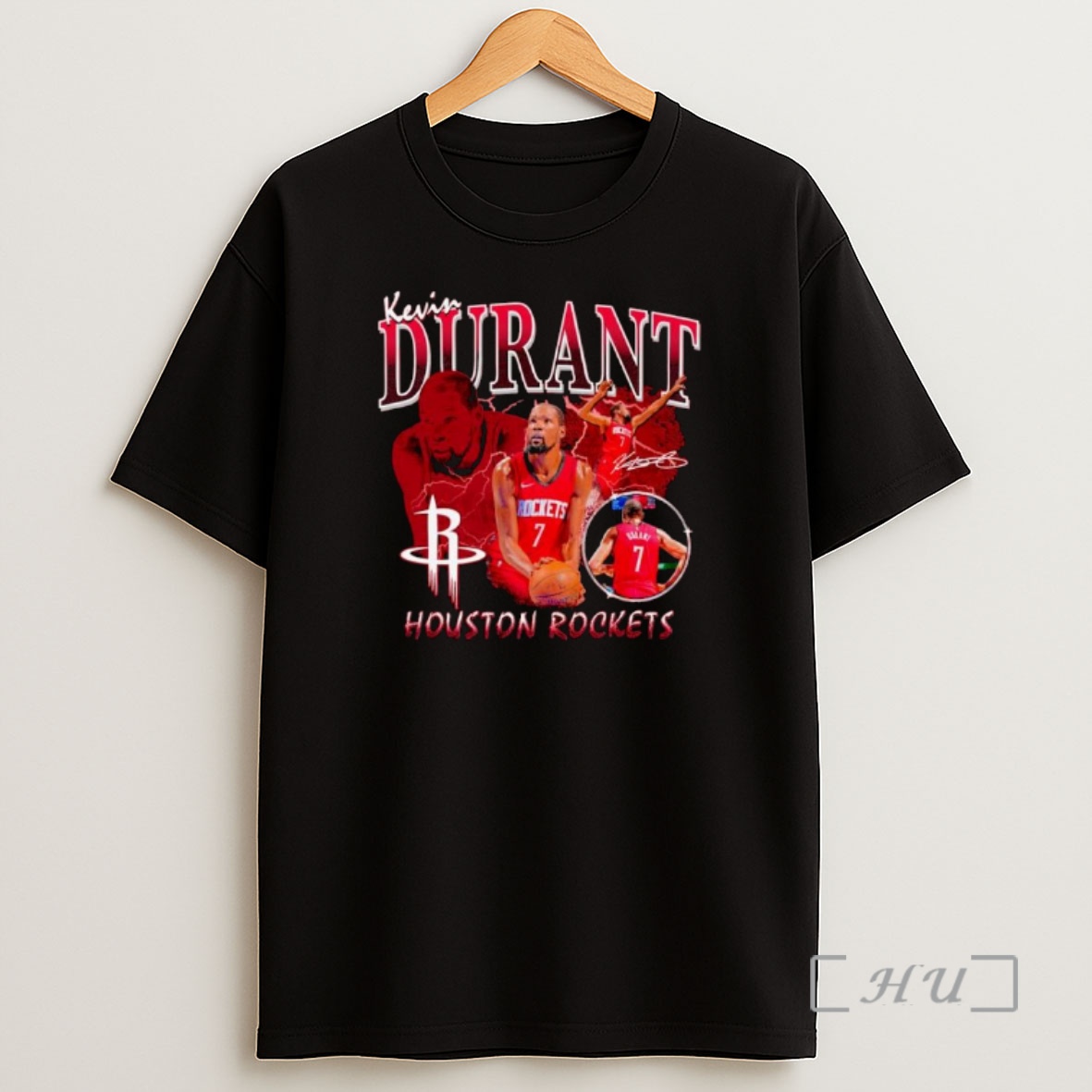 Officials Kevin Durant Houston Rockets Nba Player Collage Ornaments Premium Shirt Sweatshirt Tee