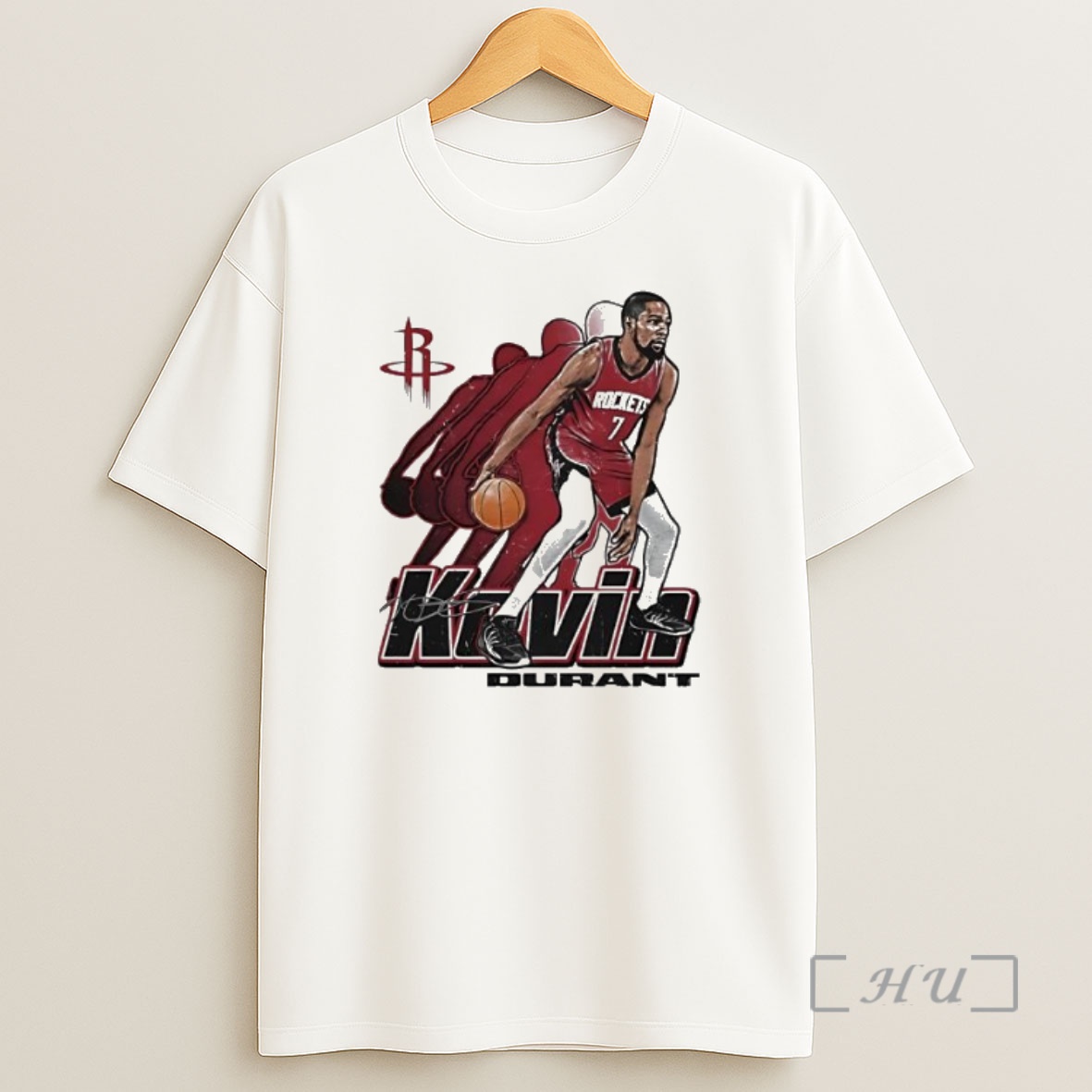 Officials Kevin Durant Houston Rockets Signature 7 Retro Vibe Graphic Premium Shirt Sweatshirt Tee