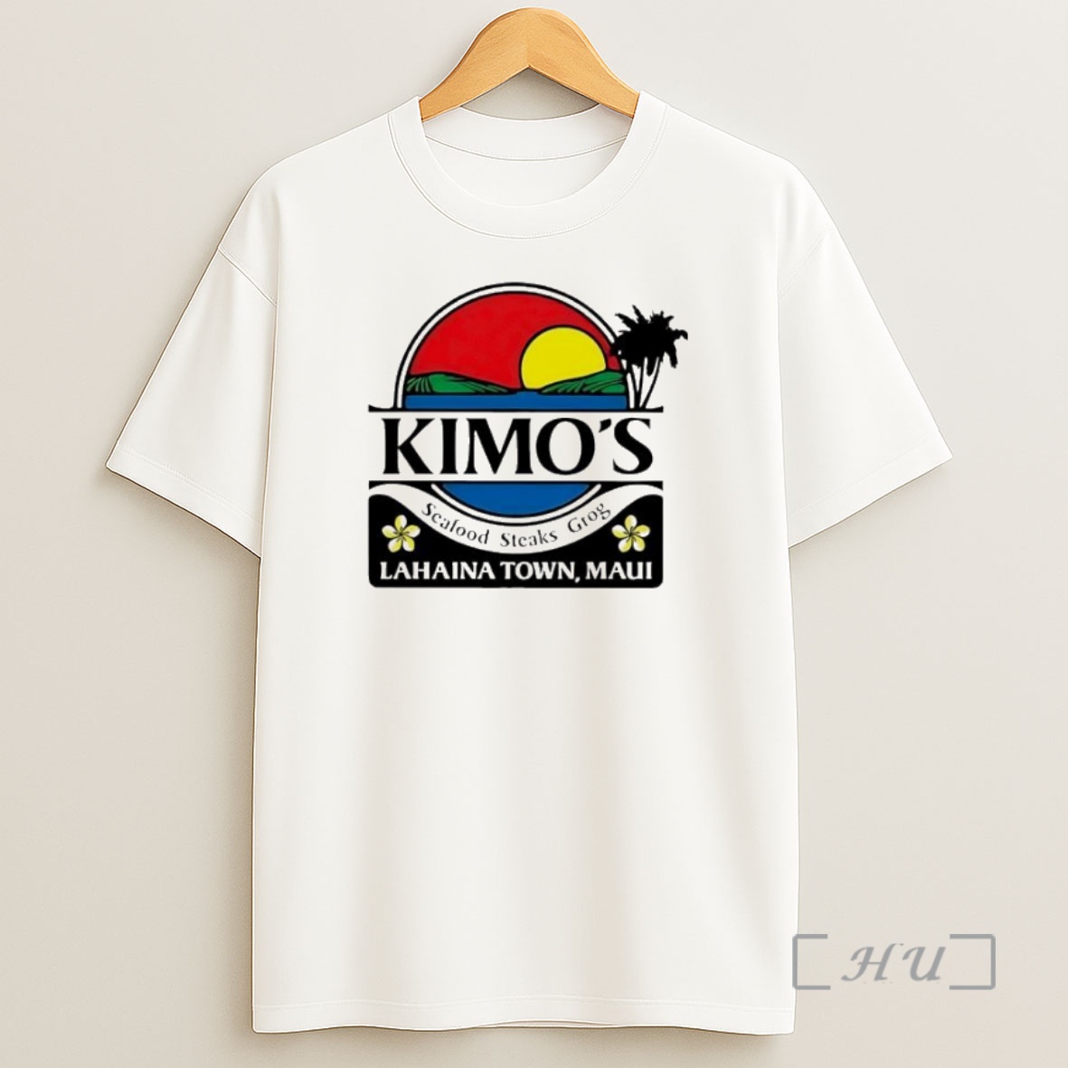 Officials Kimos Seafood Steaks Grog Lahaina Town Maui Logo Premium Shirt Sweatshirt Tee