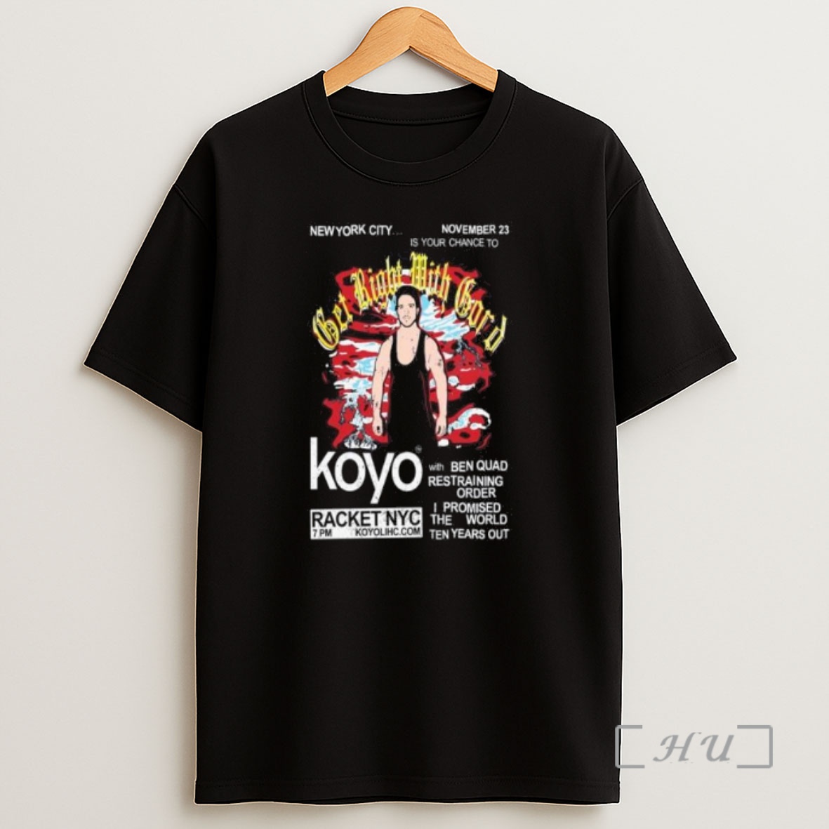 Officials Koyo With Ben Quad Restraining Order I Promised The World Ten Years Out Racket Nyc Nov 23 2025 Circle Black Premium Shirt Sweatshirt Tee