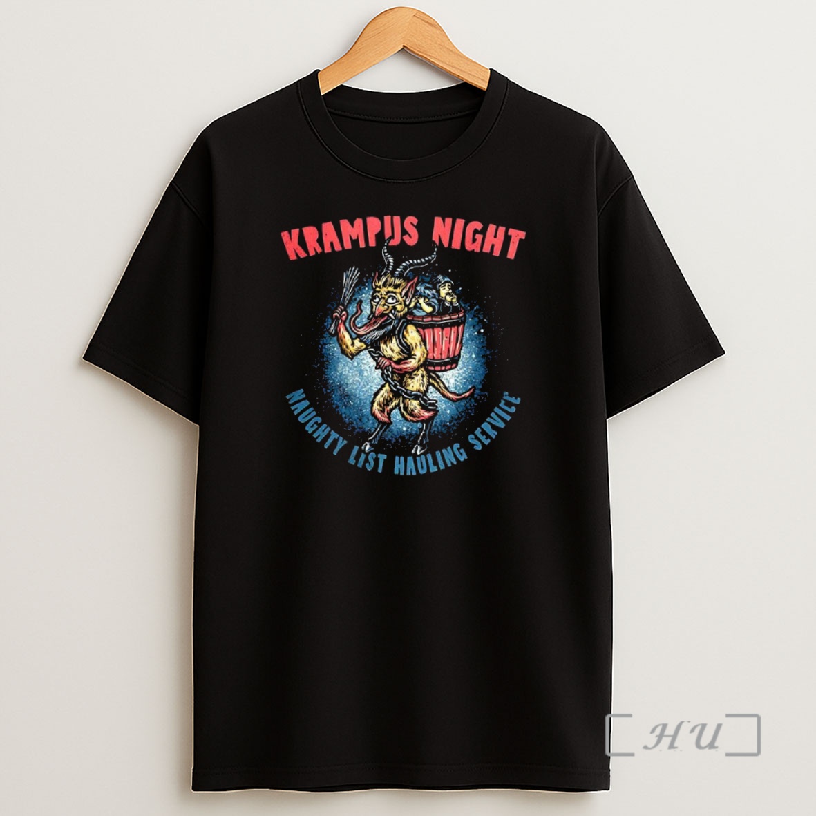Officials Krampus Night Naughty List Hauling Service Horror Christmas Premium Shirt Sweatshirt Tee