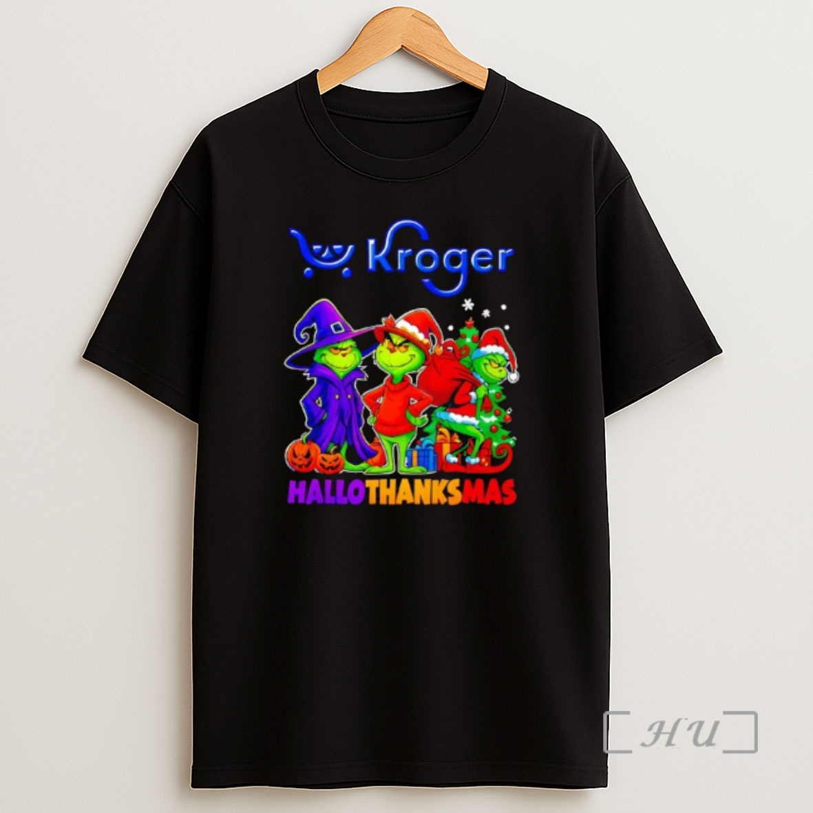 Officials Kroger X Grinch 2025 Halloween Thanksgiving Christmas Premium Shirt Sweatshirt Tee