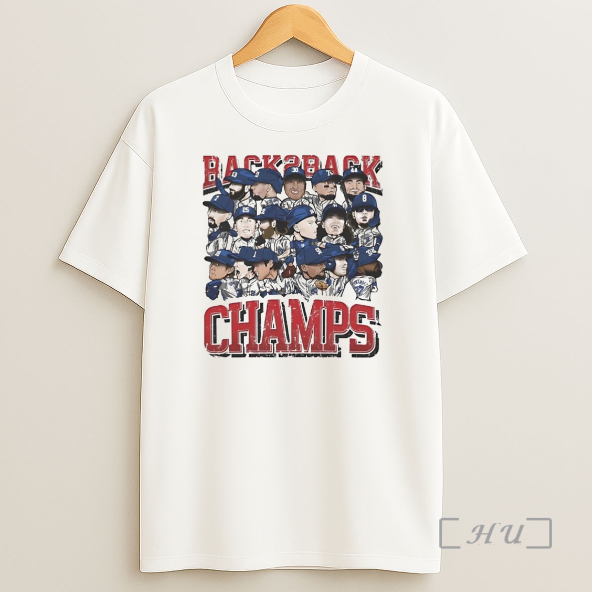 Officials La Dodgers Back To Back Champs 2025 Caricature Premium Shirt Sweatshirt Tee