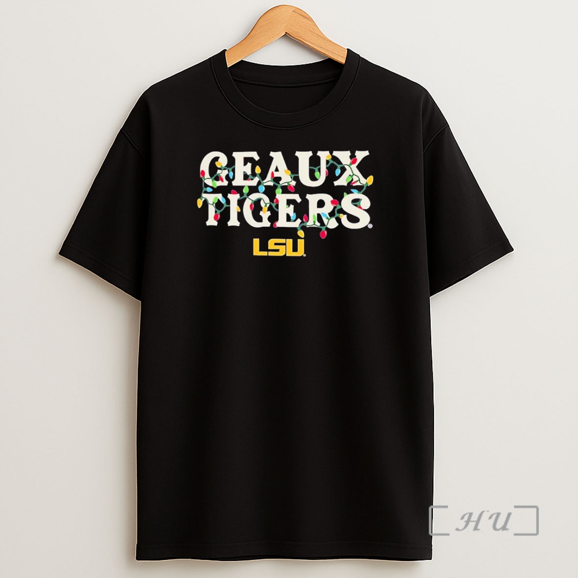 Officials Lsu Tigers Geaux Tigers Christmas Lights Premium Shirt Sweatshirt Tee