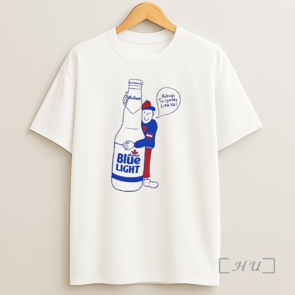 Officials Labatt Blue Light Beer Nobody Tailgates Like Us Premium Shirt Sweatshirt Tee