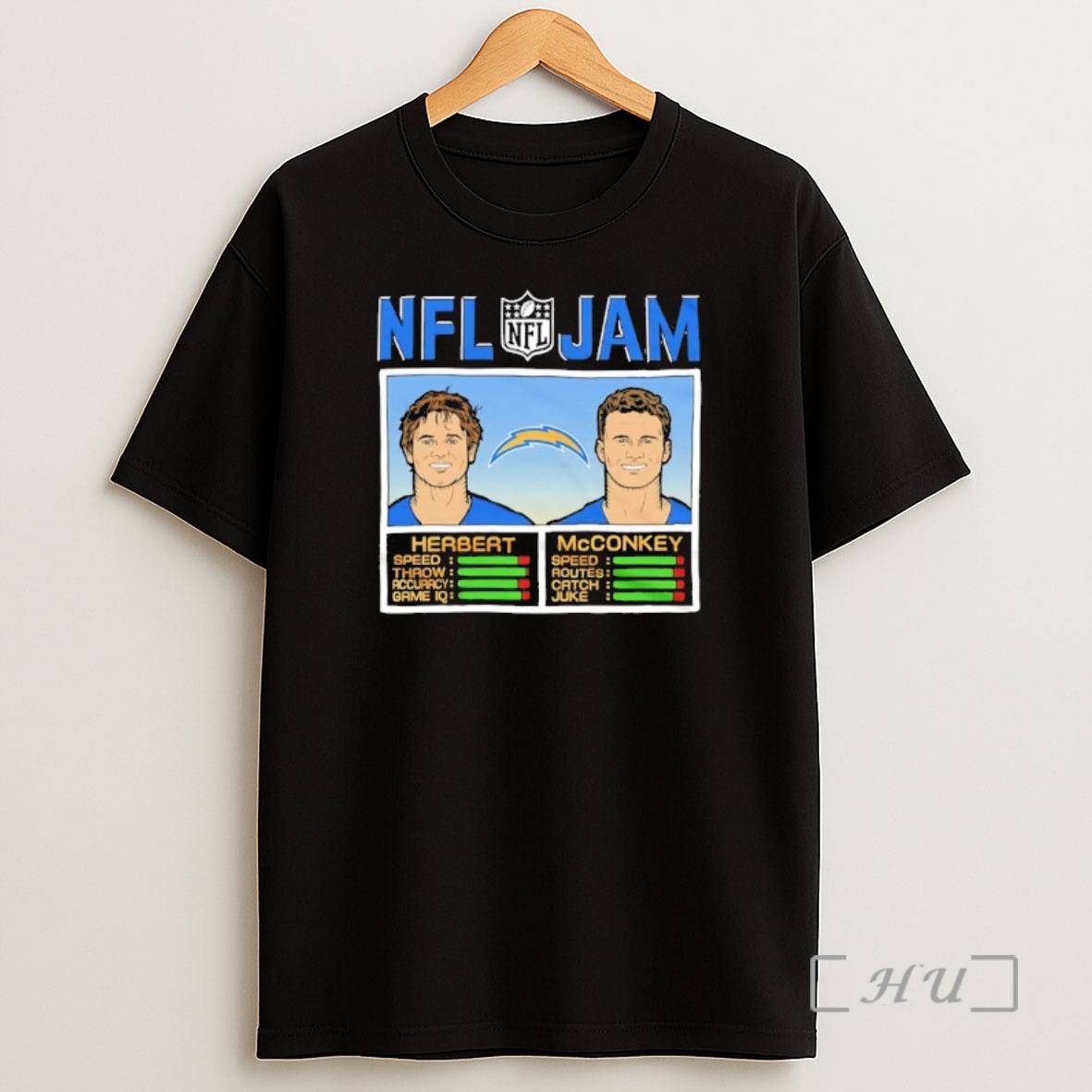Officials Ladd Mcconkey And Justin Herbert Nfl Jam Los Angeles Chargers Premium Shirt Sweatshirt Tee