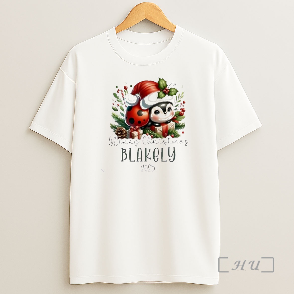 Officials Ladybug Xmas Merry Christmas 2025 Personalized Ornaments White Premium Shirt Sweatshirt Tee